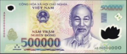 500,000 dong banknote, 5 zeros